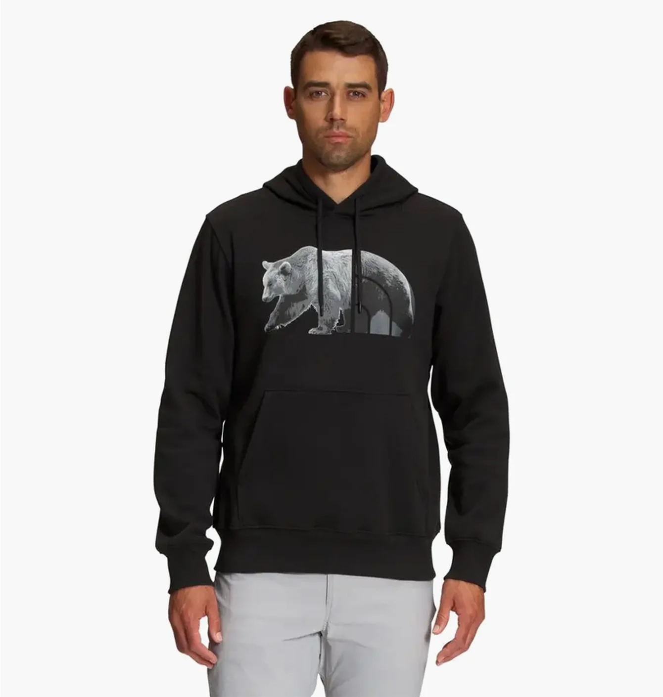 The North Face Men's TNF Bear Pullover Hoodie TNF Black