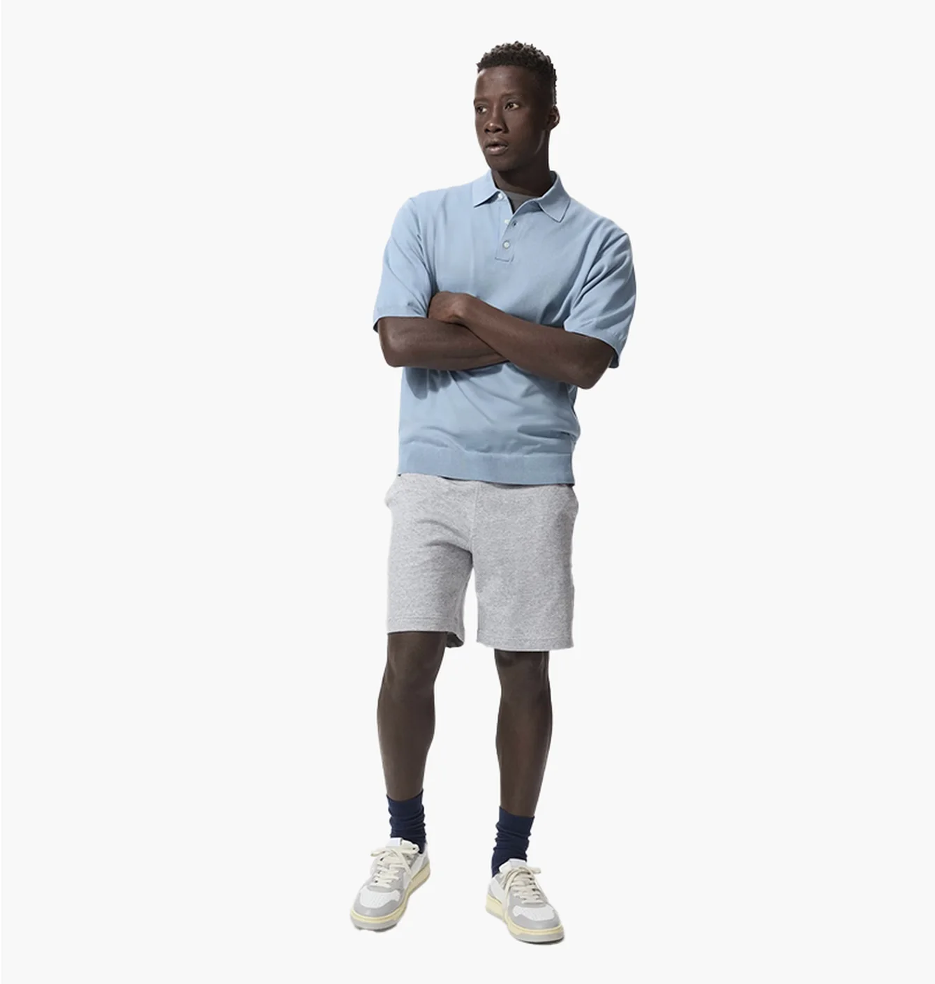 Шорти чоловічі Uniqlo Cotton Easy Shorts White 474127-04