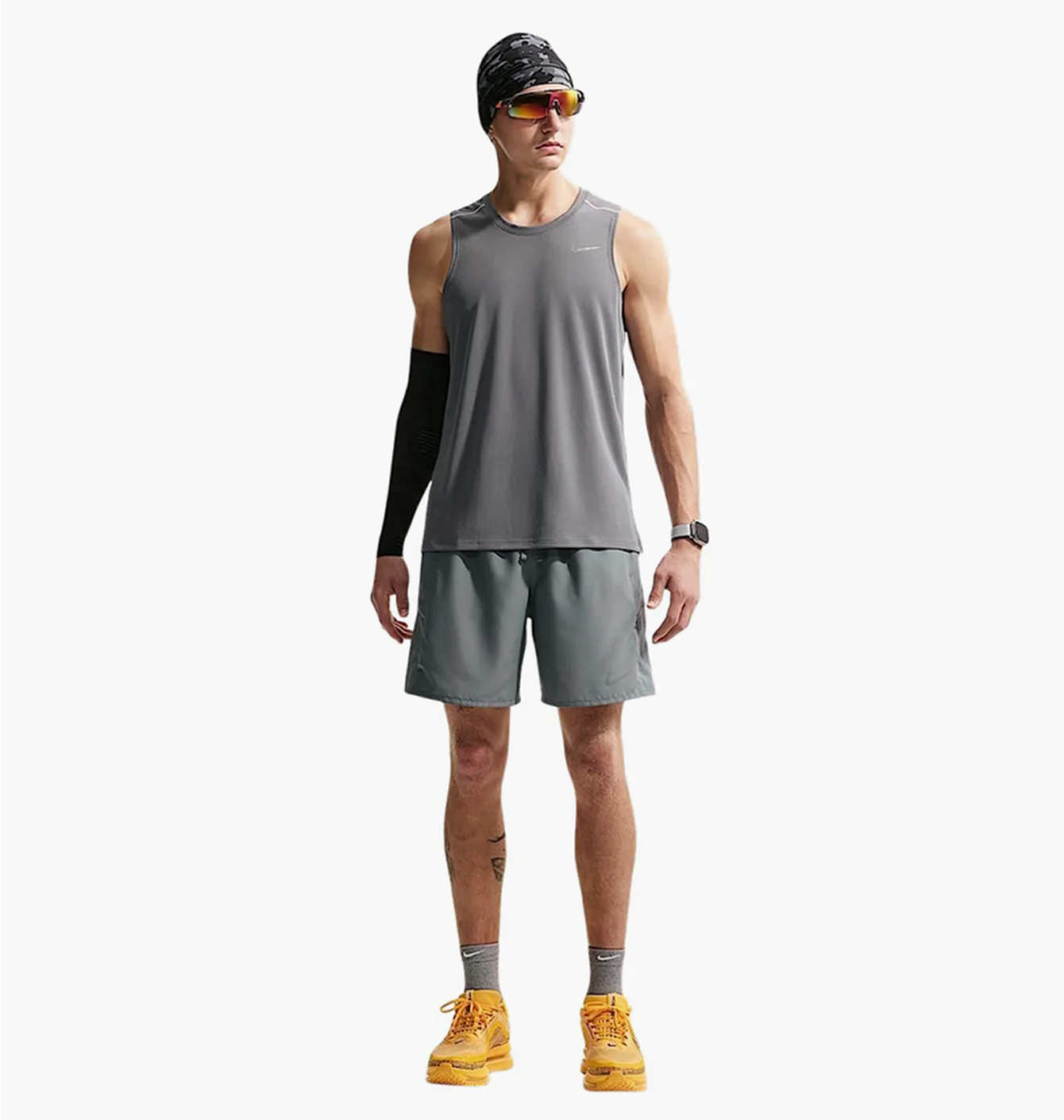 Шорти чоловічі Nike Miler MenS Dri-Fit 7 Brief-Lined Running Shorts Grey IF2070-084