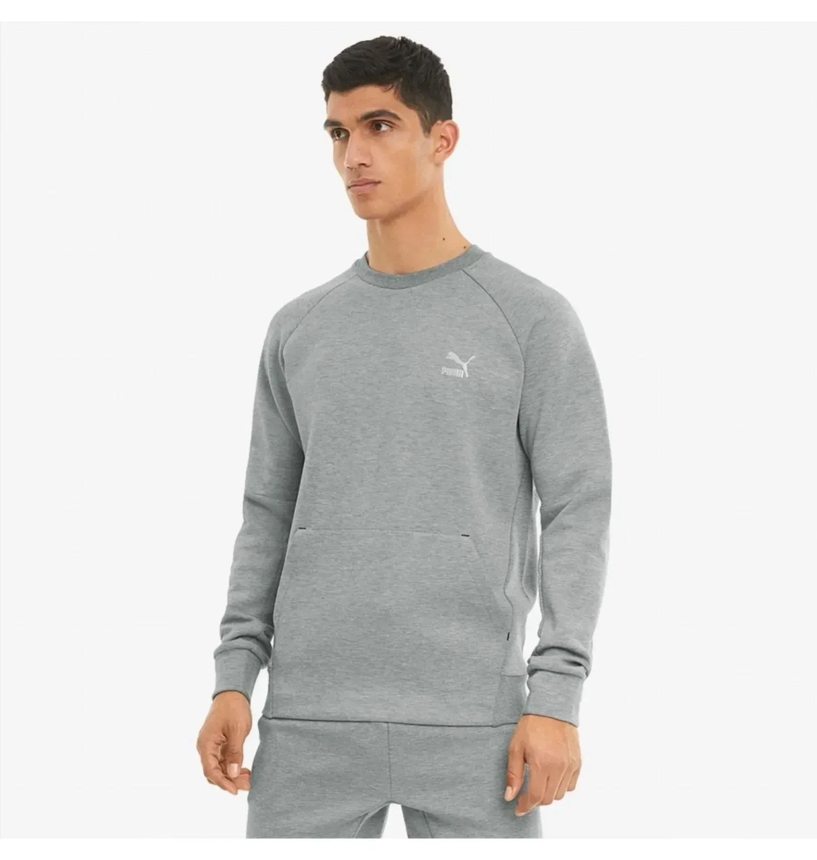 Puma Classics Tech sweatshirt in grey