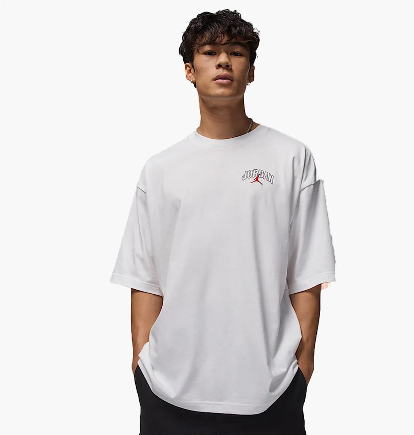 Футболка чоловіча Air Jordan MenS Brooklyn Logo Oversized T-Shirt White II2344-100