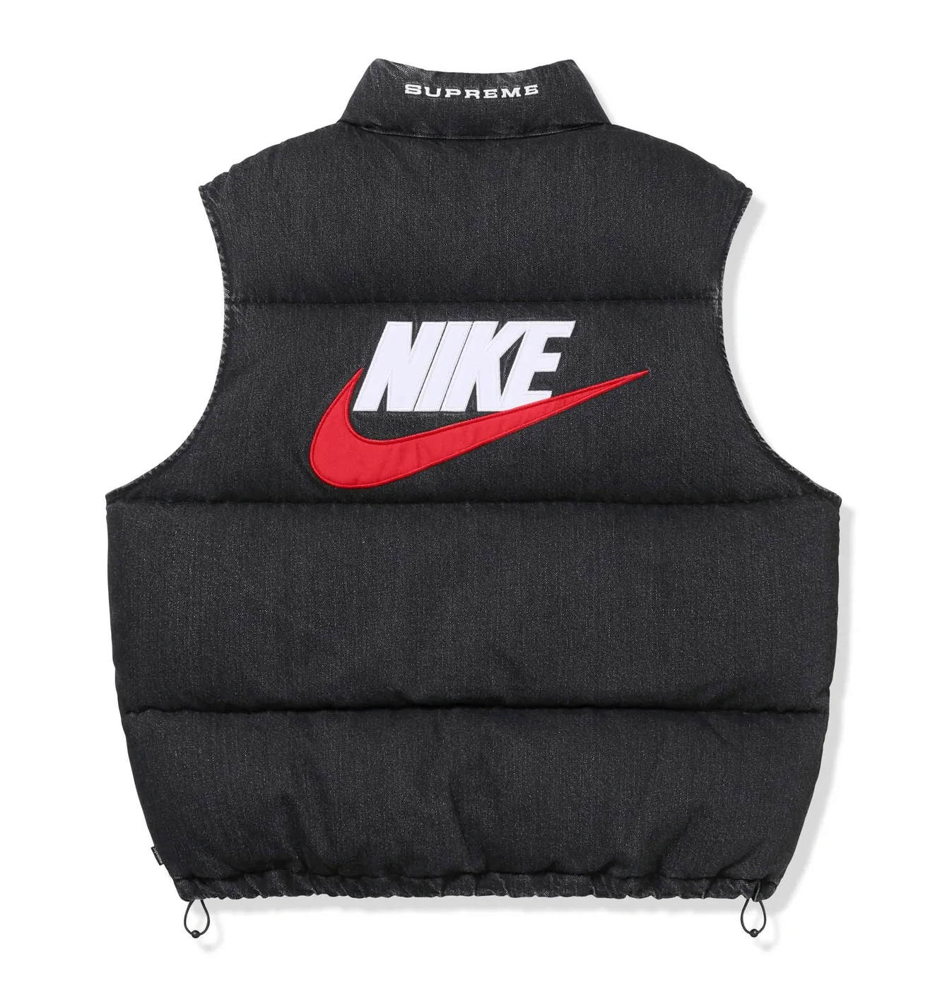 Supreme x Nike Denim Puffer Vest Black