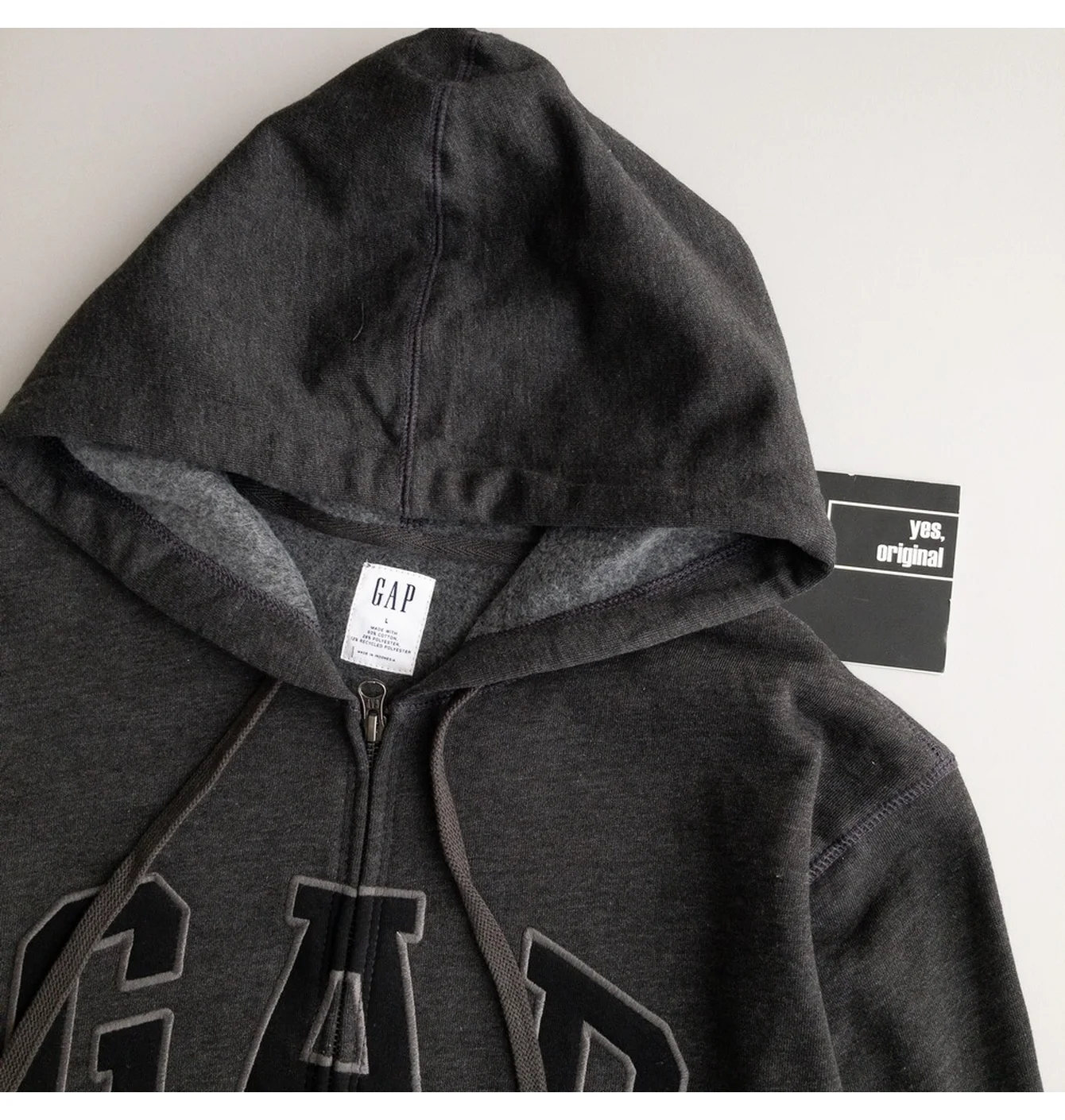 Толстовка чоловіча Gap Logo Zip Hoodie Grey 218871801