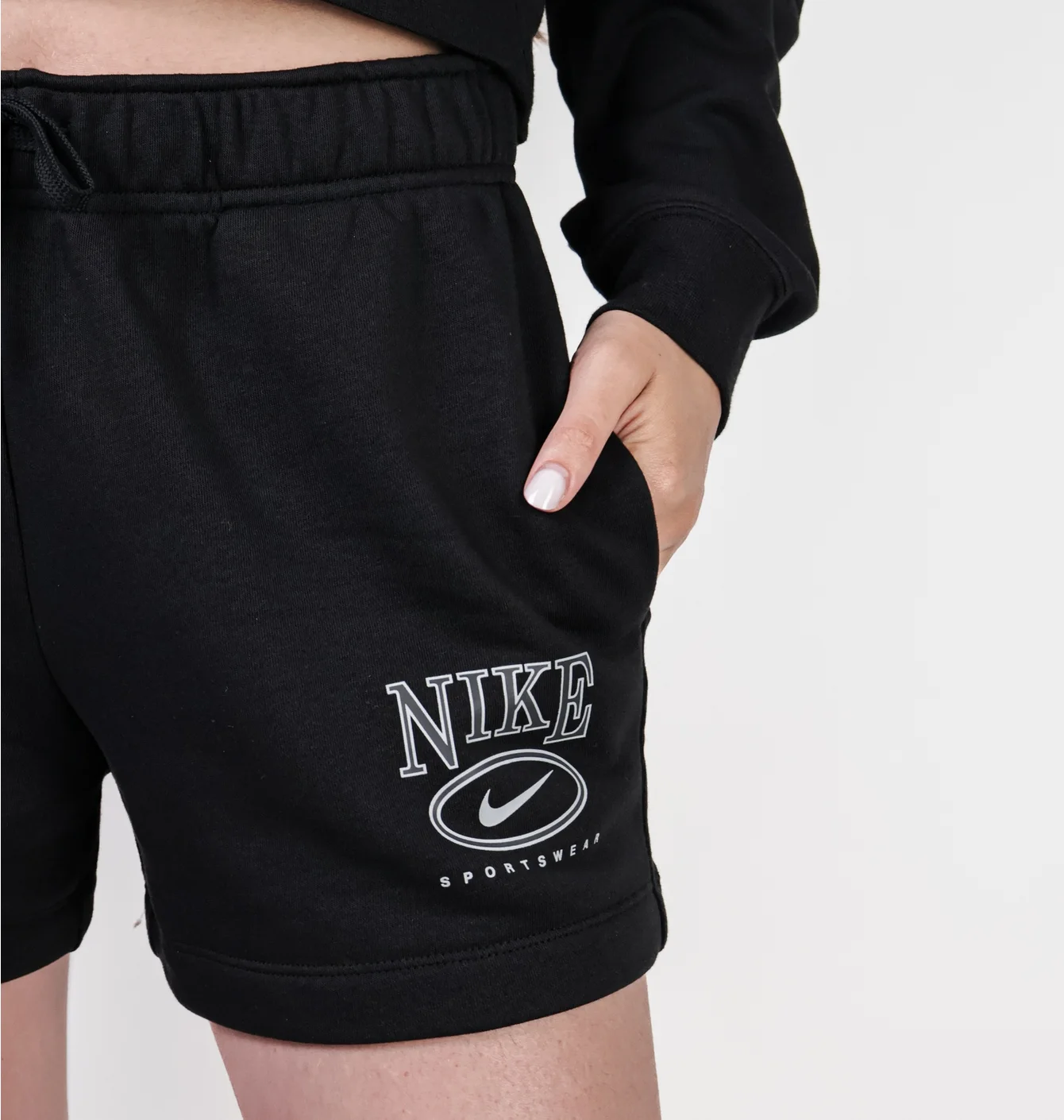 Шорти жіночі Nike Sportswear Club Fleece Black HJ1282-010