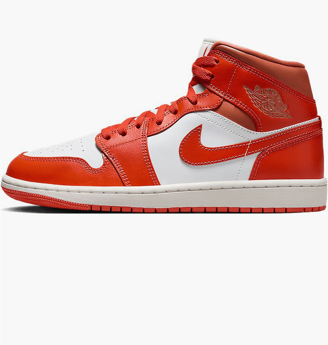 Кросівки жіночі Air Jordan 1 Mid Orange/White BQ6472-108