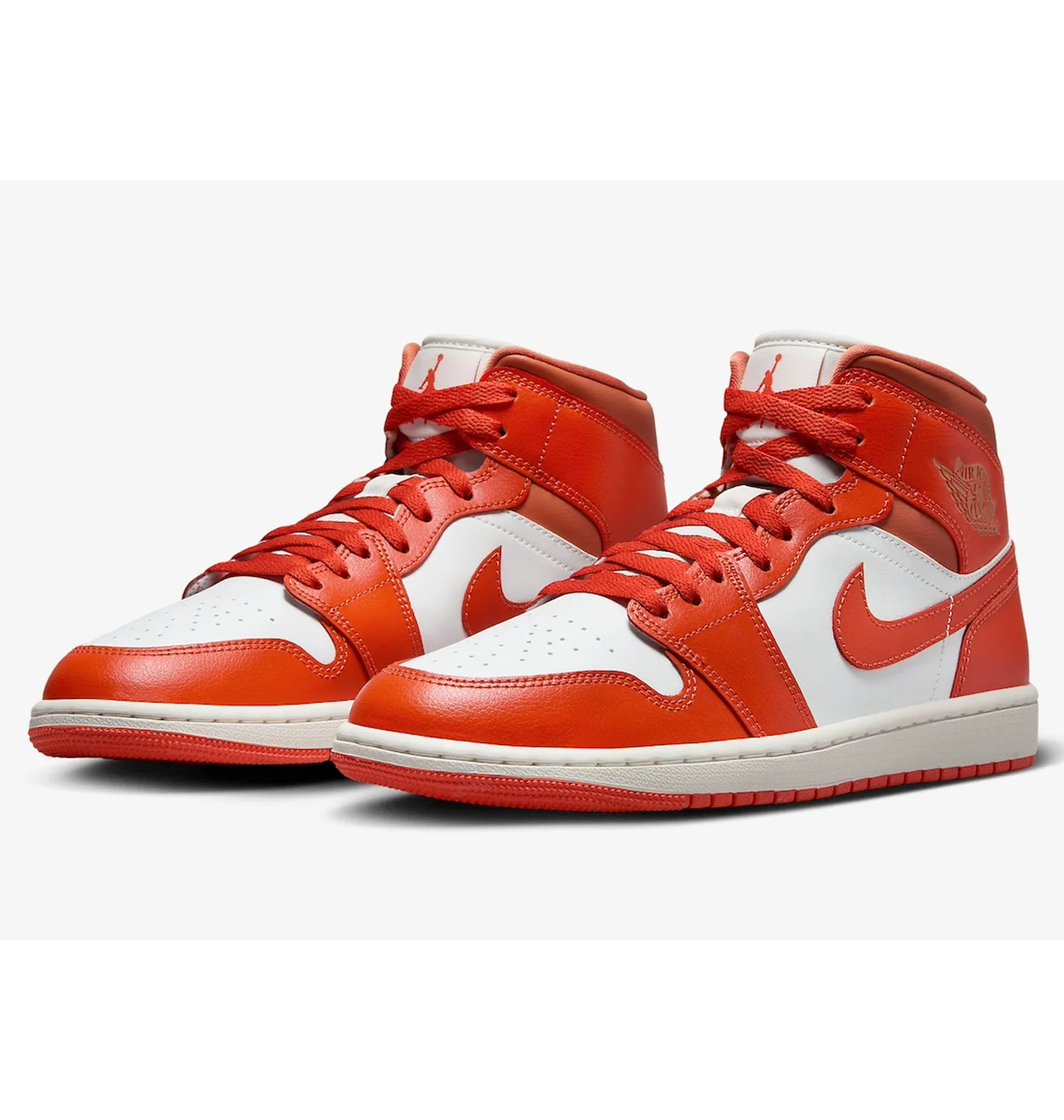 Кросівки жіночі Air Jordan 1 Mid Orange/White BQ6472-108