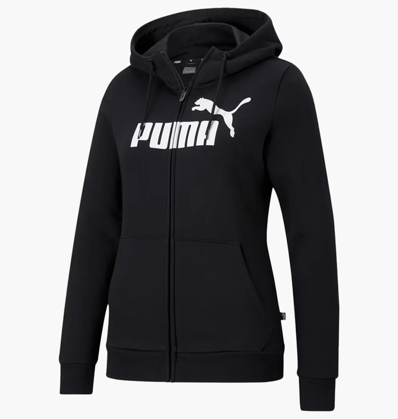 Толстовка жіноча Puma Essentials Logo Full-Zip Hoodie Black 586806-01
