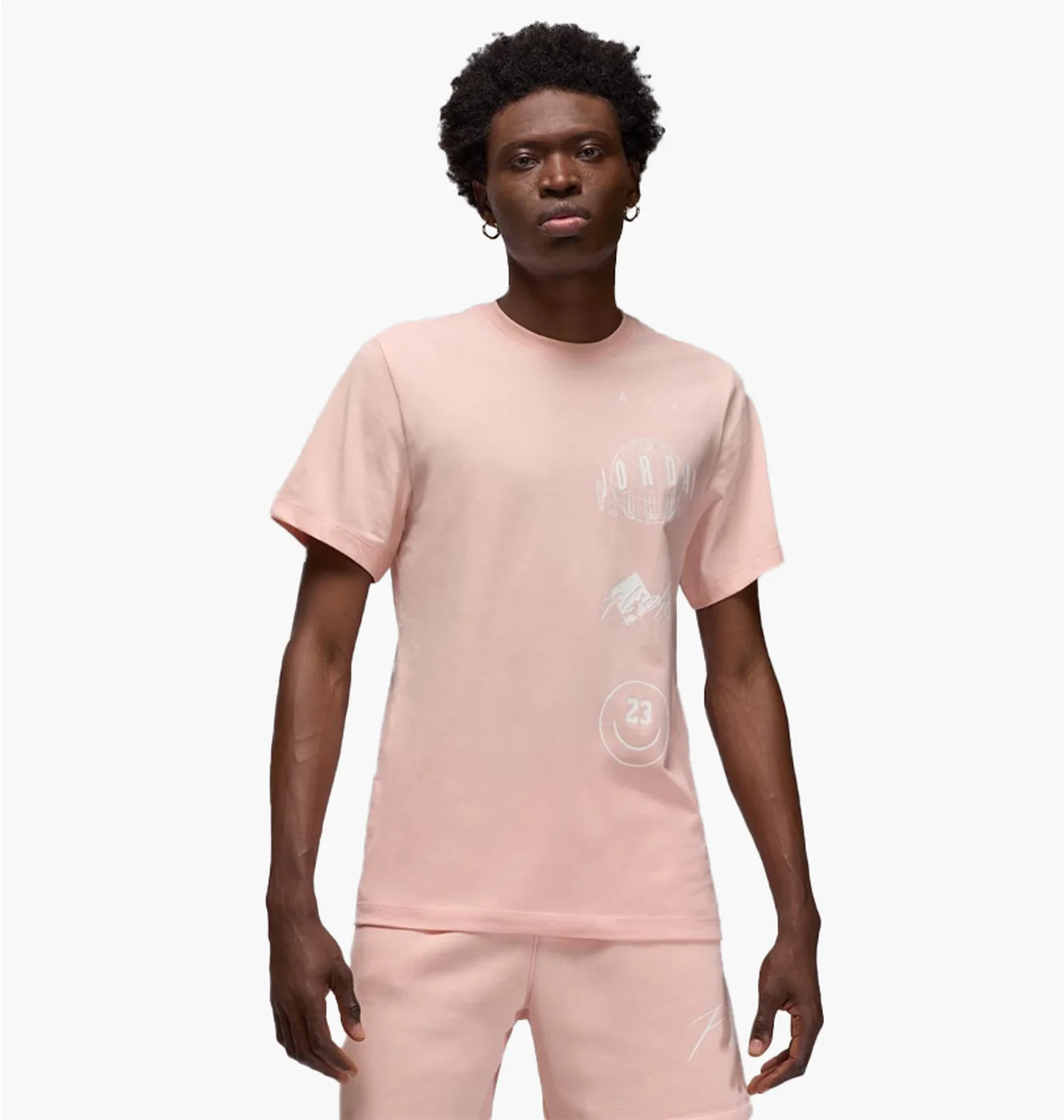 M J BRAND LOGO STACK SS CRW