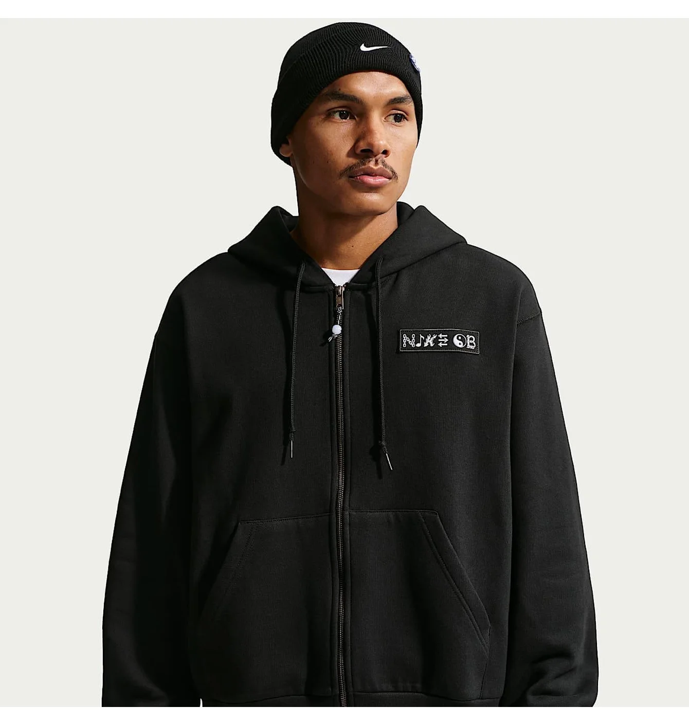 Толстовка чоловіча Nike Sb Fleece Full-Zip Skate Black IF0657-010