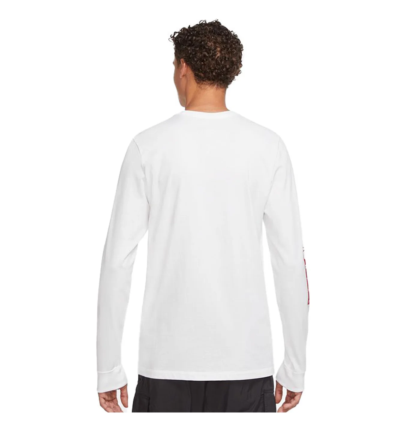 Лонгслив Jordan Flight Team Men’s Long-Sleeve T-Shirt ‘White/Red’