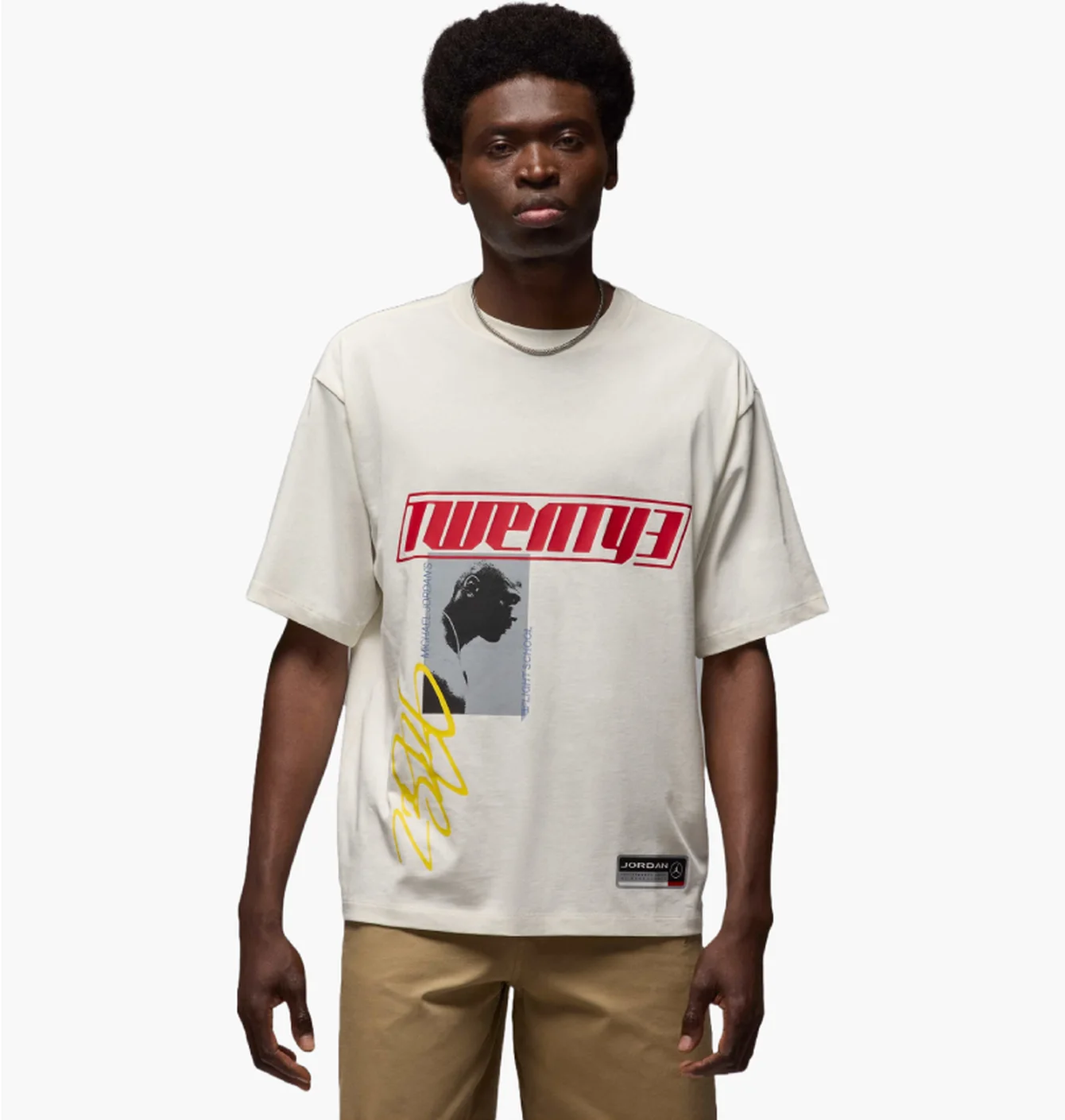 Футболка чоловіча Air Jordan Ess Ovsz Ss Crew White HJ2366-133