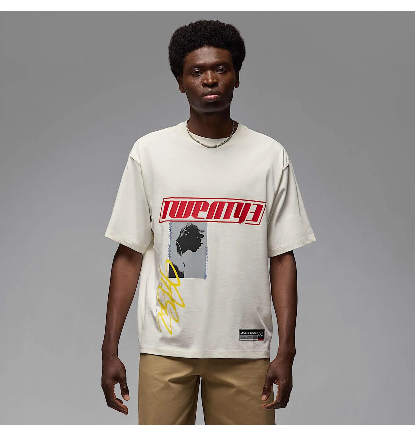 Футболка чоловіча Air Jordan Ess Ovsz Ss Crew White HJ2366-133