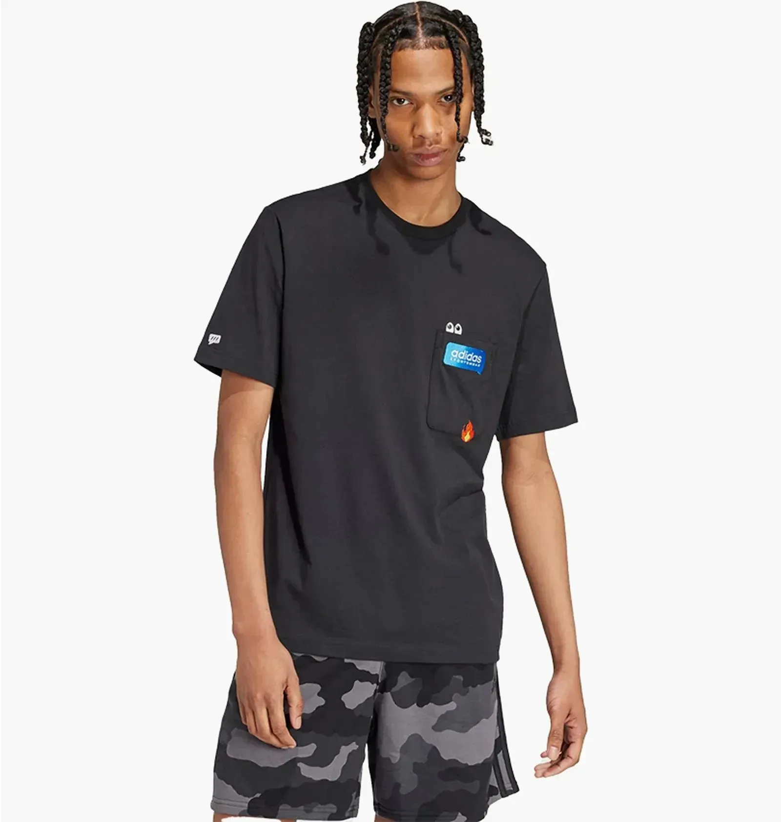 Футболка чоловіча Adidas Remoji Pocket Graphic Black (IW2639)