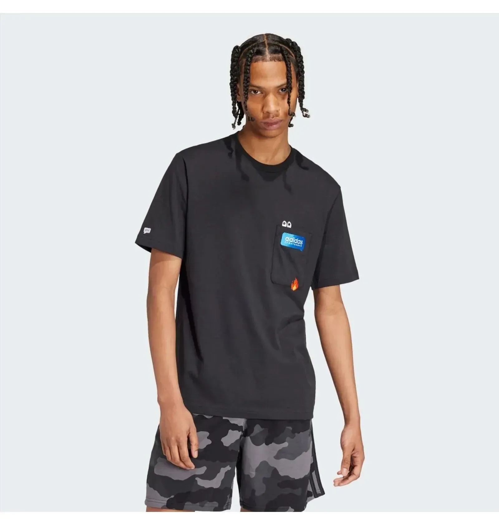 Футболка чоловіча Adidas Remoji Pocket Graphic Black (IW2639)