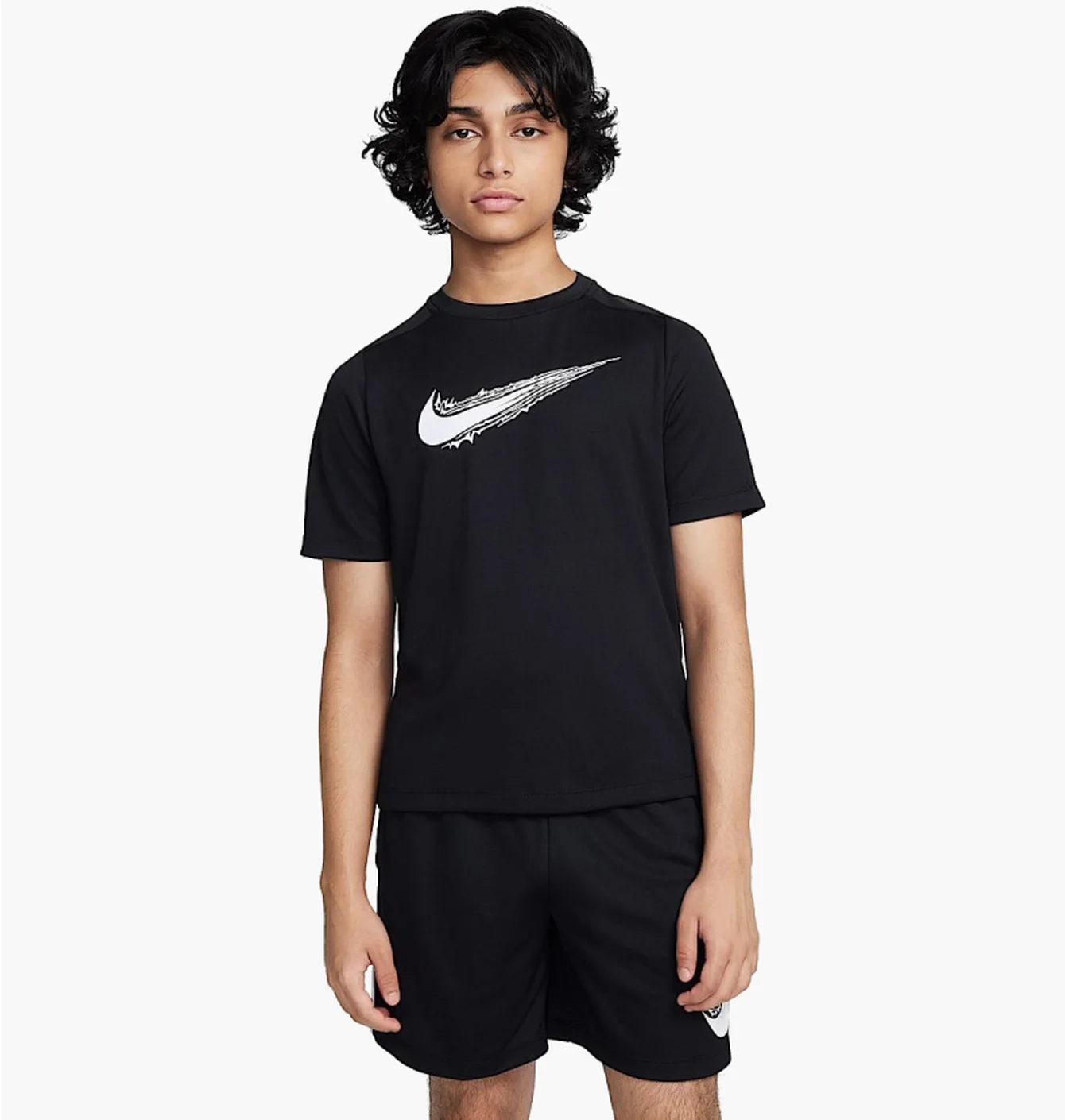 Футболка дитяча Nike Dri-Fit Multi Ss Top Hbr Black HF8100-010