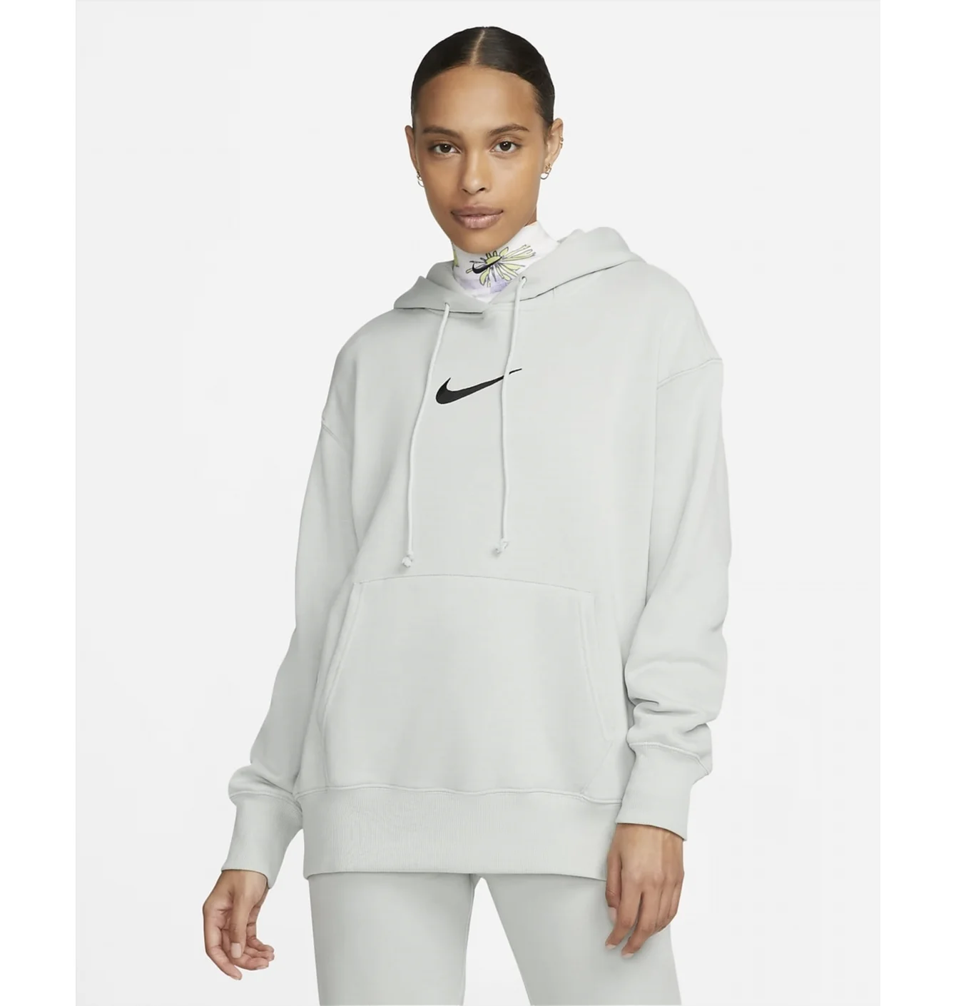 Худі жіноче Nike Sportswear Phoenix Fleece Oversized Pullover Hoodie Grey Fd0892-034