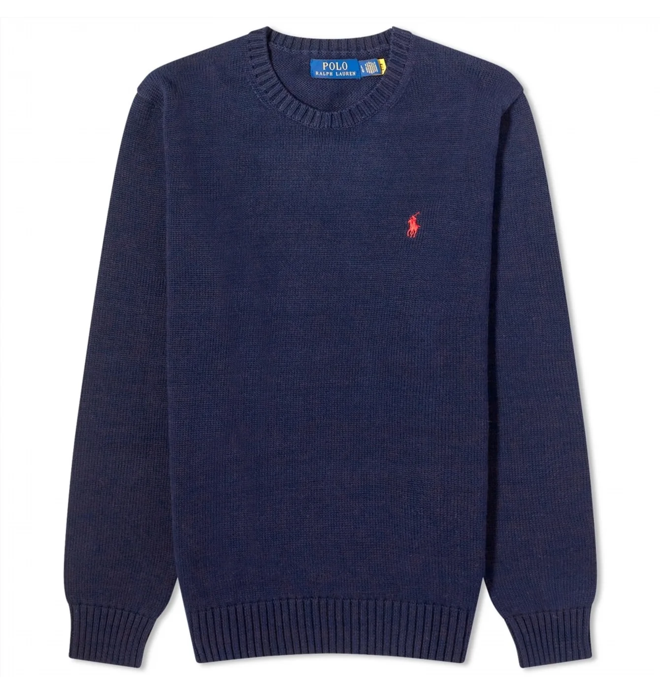Polo Ralph Lauren Cotton Crew Neck Sweater Hunter Navy