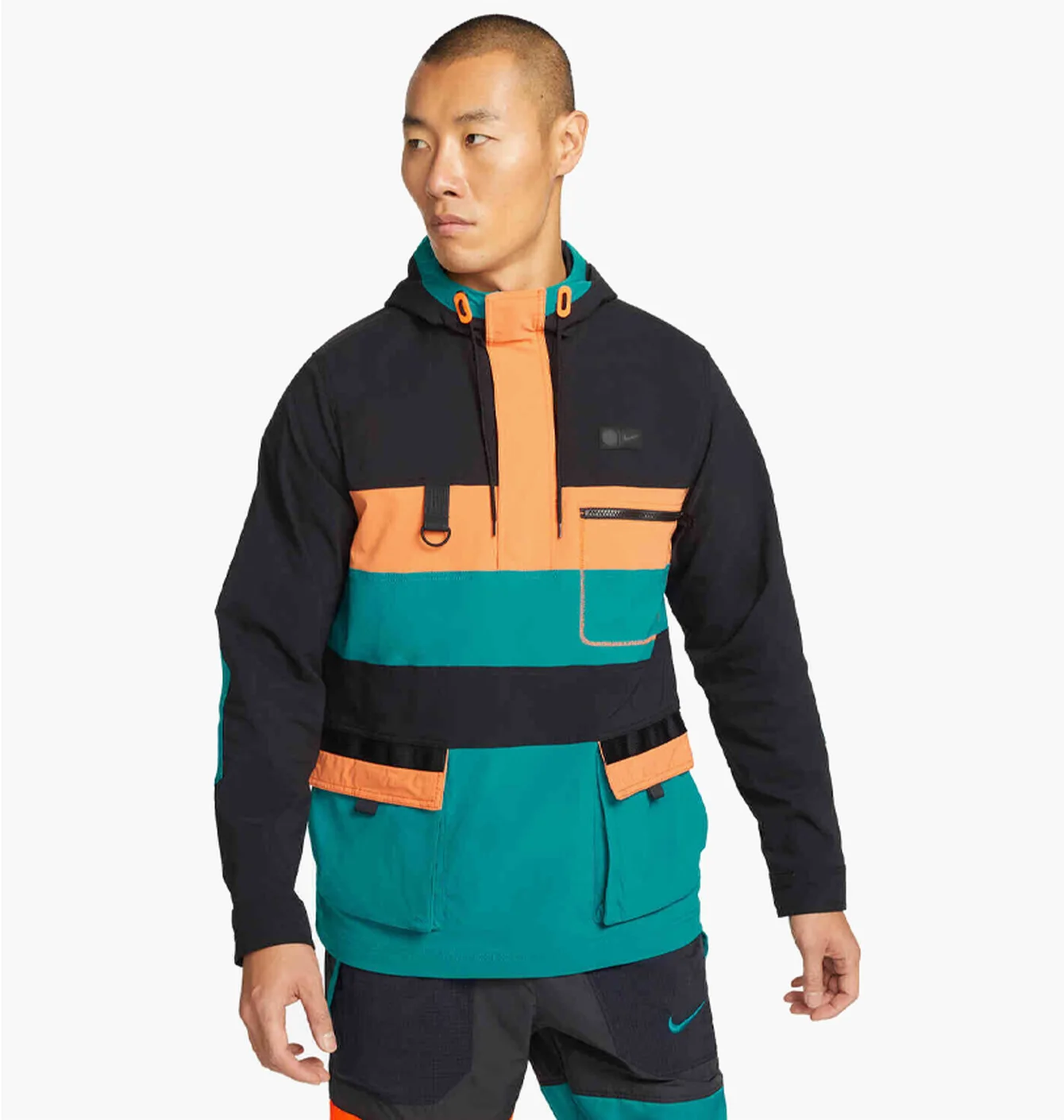 Анорак чоловічий Nike Chelsea Hype Jacket Mens Black/Turquoise DD8365-467