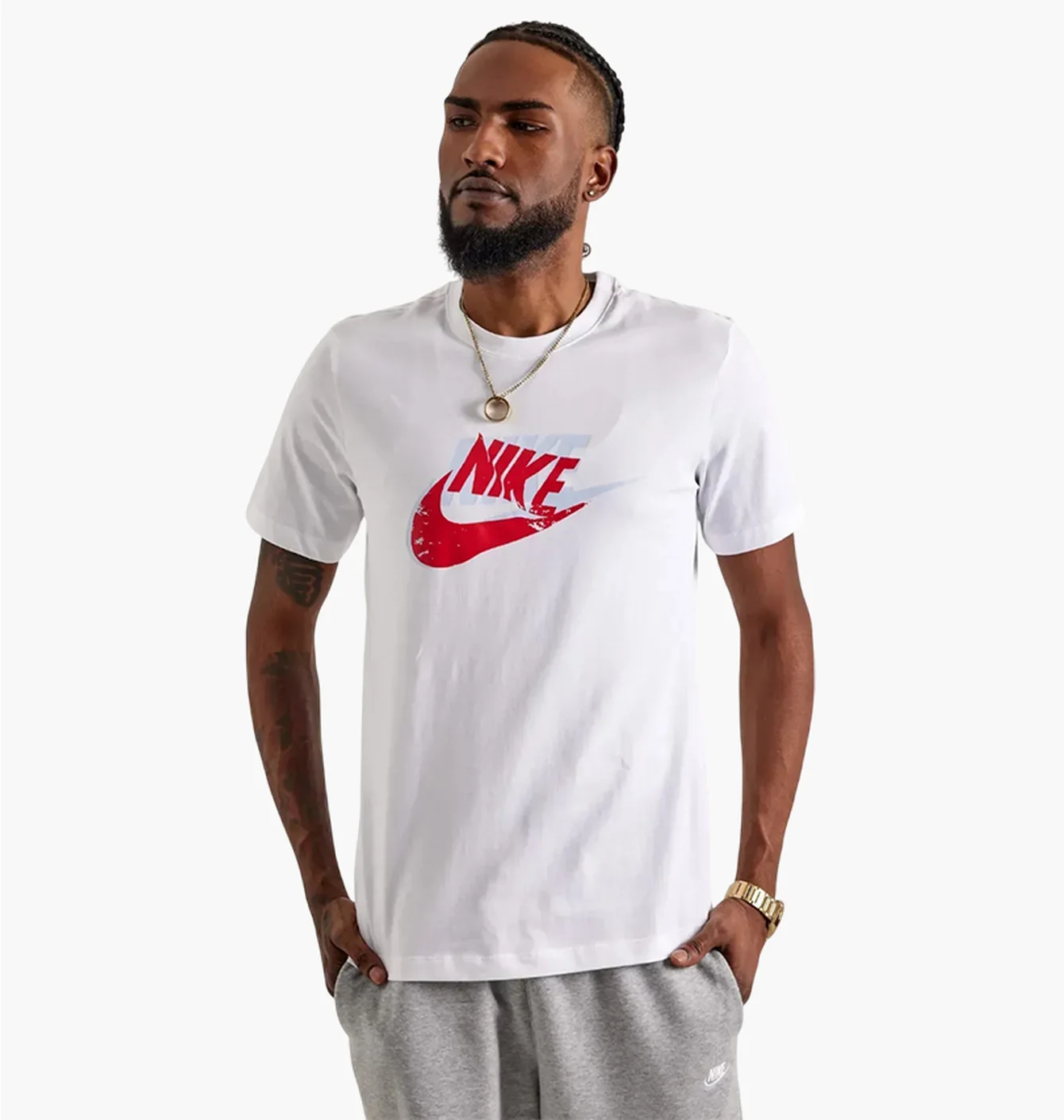 Футболка чоловіча Nike Nsw Tee 12Mo Futura Sp25 White HJ0559-100