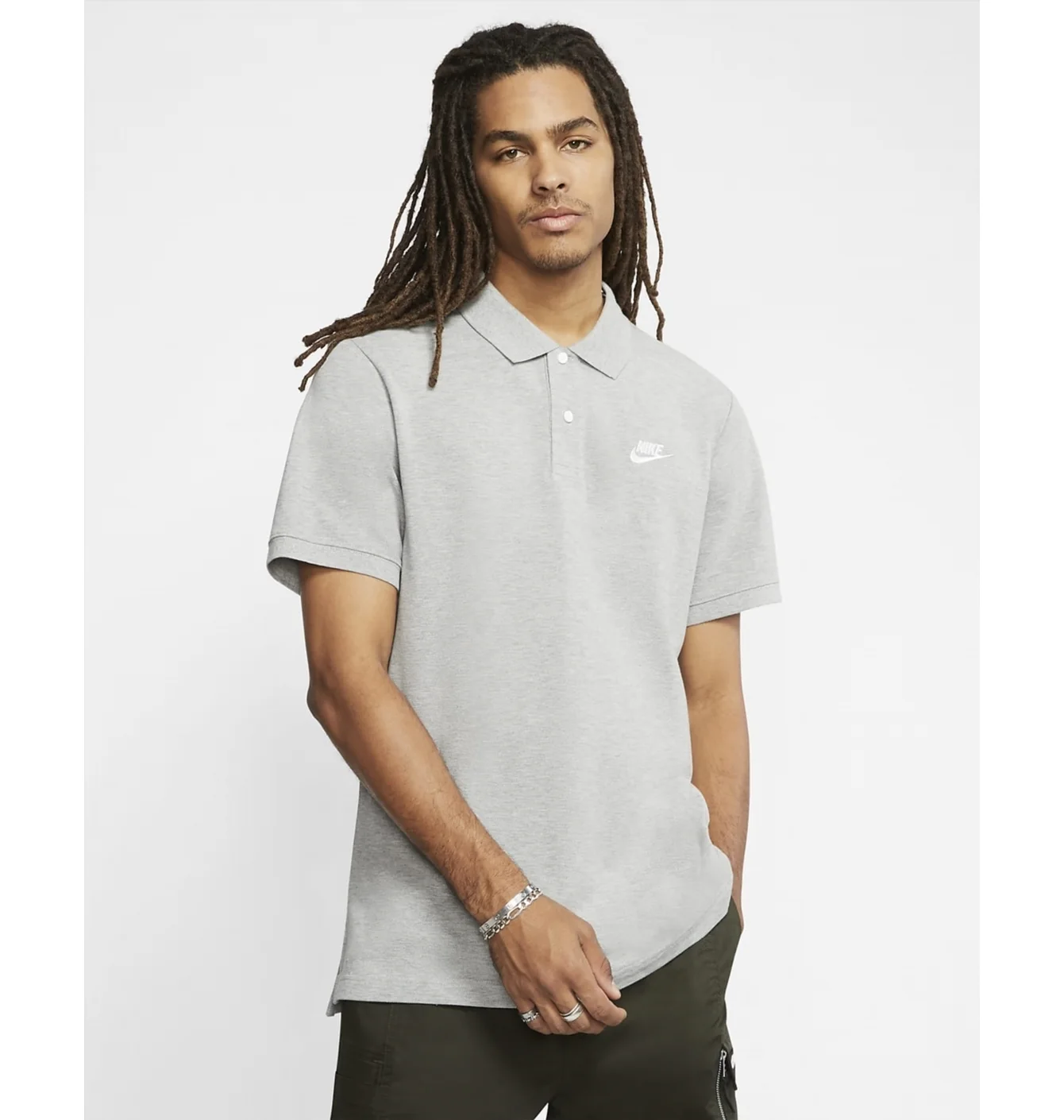 Поло чоловіче Nike M Nsw Spe Polo Matchup Pq Grey CJ4456-063