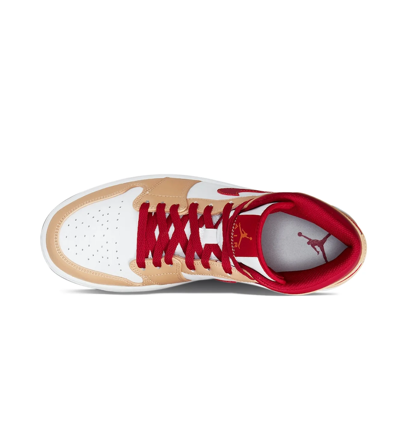 Jordan 1 Mid Light Cardinal Curry (GS)