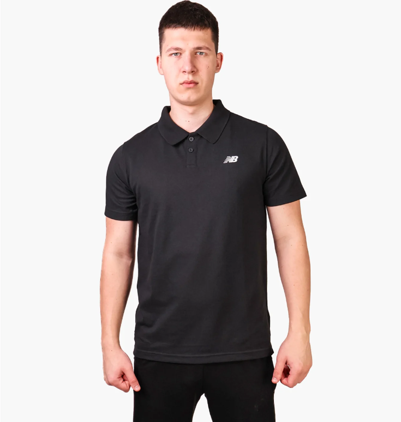 Поло чоловіче New Balance Cotton Pique Brown MT51519BK