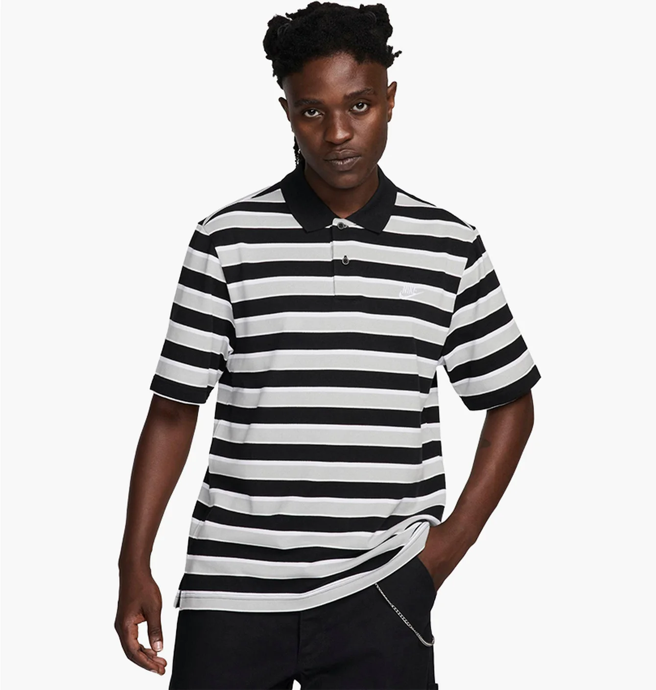 M NK CLUB STRIPE POLO