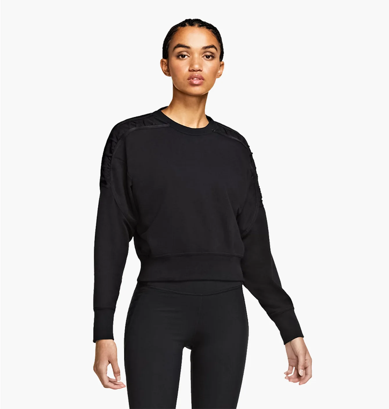 NIKE CROPPED FLEECE TRAINING CREW