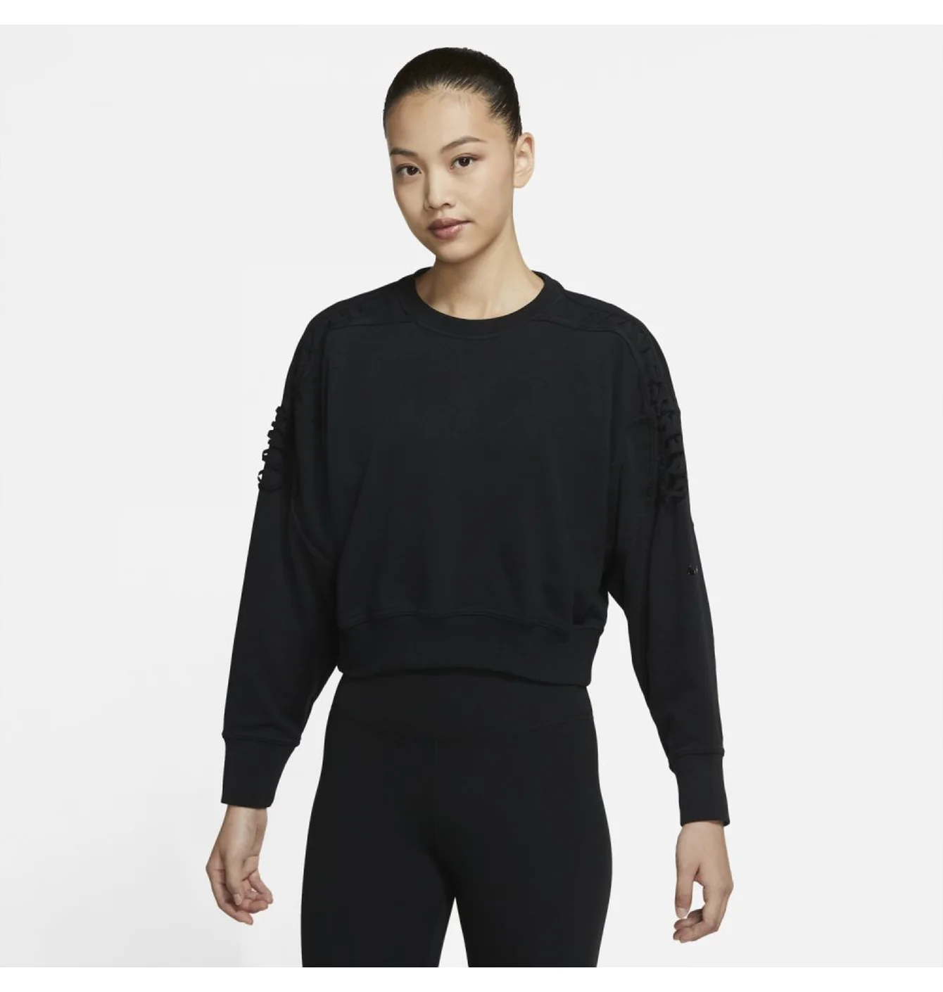NIKE CROPPED FLEECE TRAINING CREW