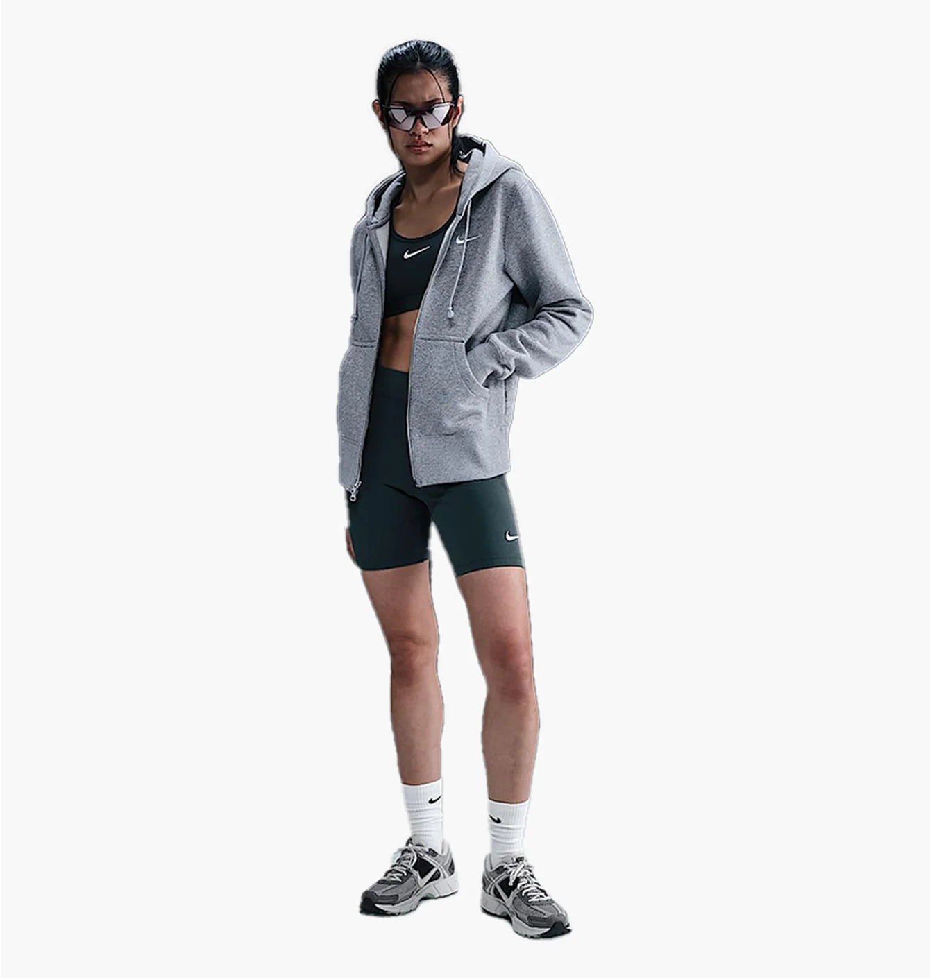 Толстовка жіноча Nike Sportswear Phoenix Fleece Grey HJ0995-063