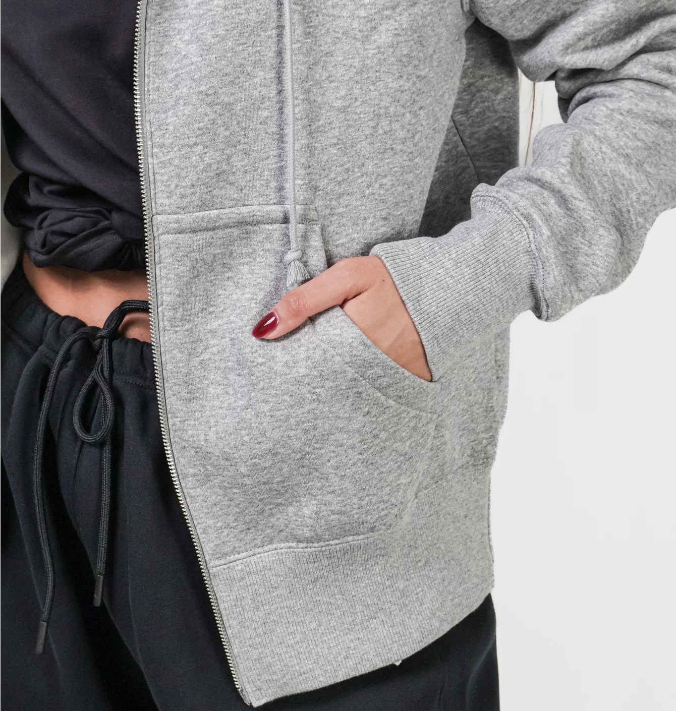 Толстовка жіноча Nike Sportswear Phoenix Fleece Grey HJ0995-063