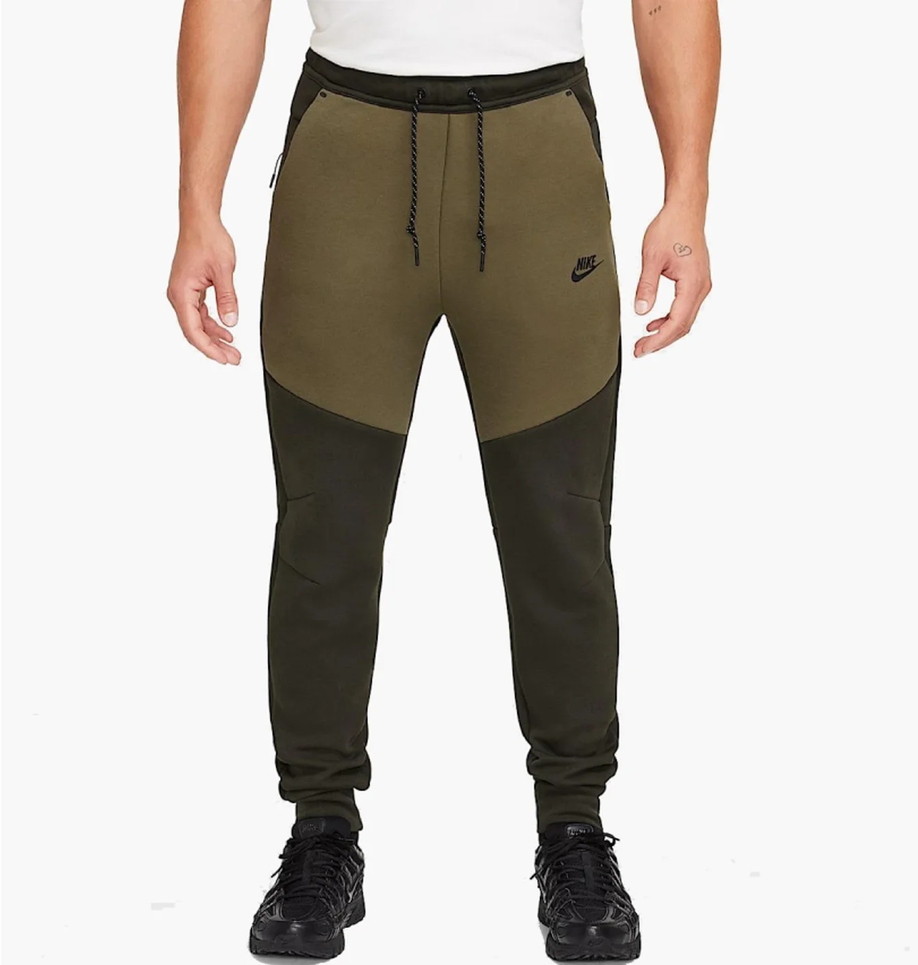 Штани чоловічі Nike Tech Fleece Black/Olive HV0959-355