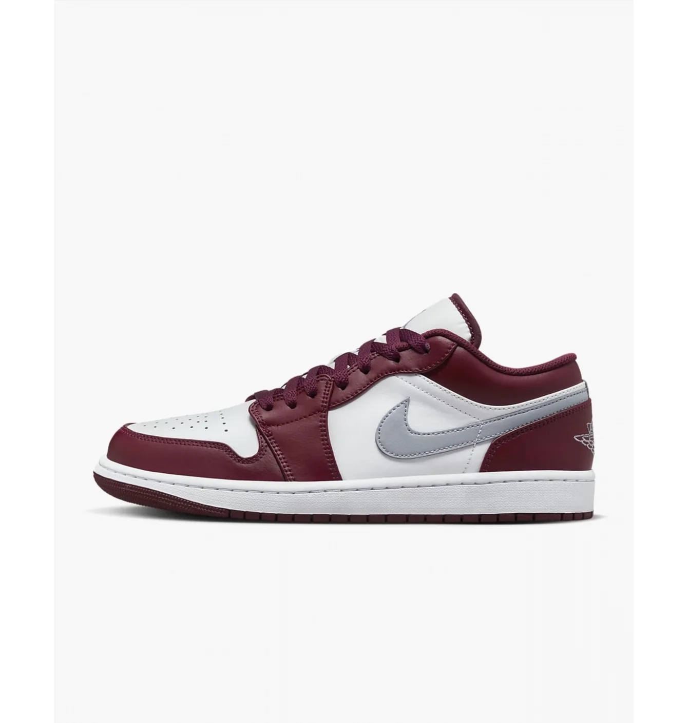 Jordan 1 Low White Bordeaux