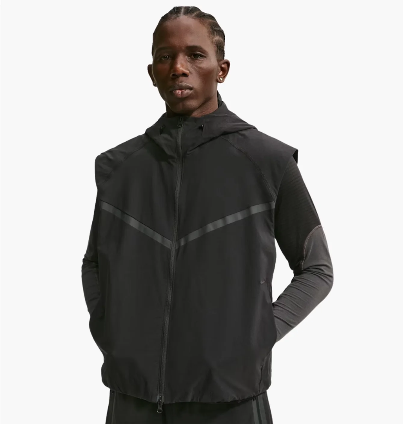 Жилетка чоловіча Nike Dri-Fit Woven Windrunner Black HV0982-010