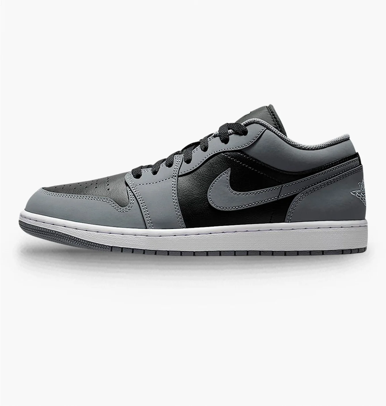 Кросівки чоловічі Air Jordan 1 Low Grey/Black IU7550-065