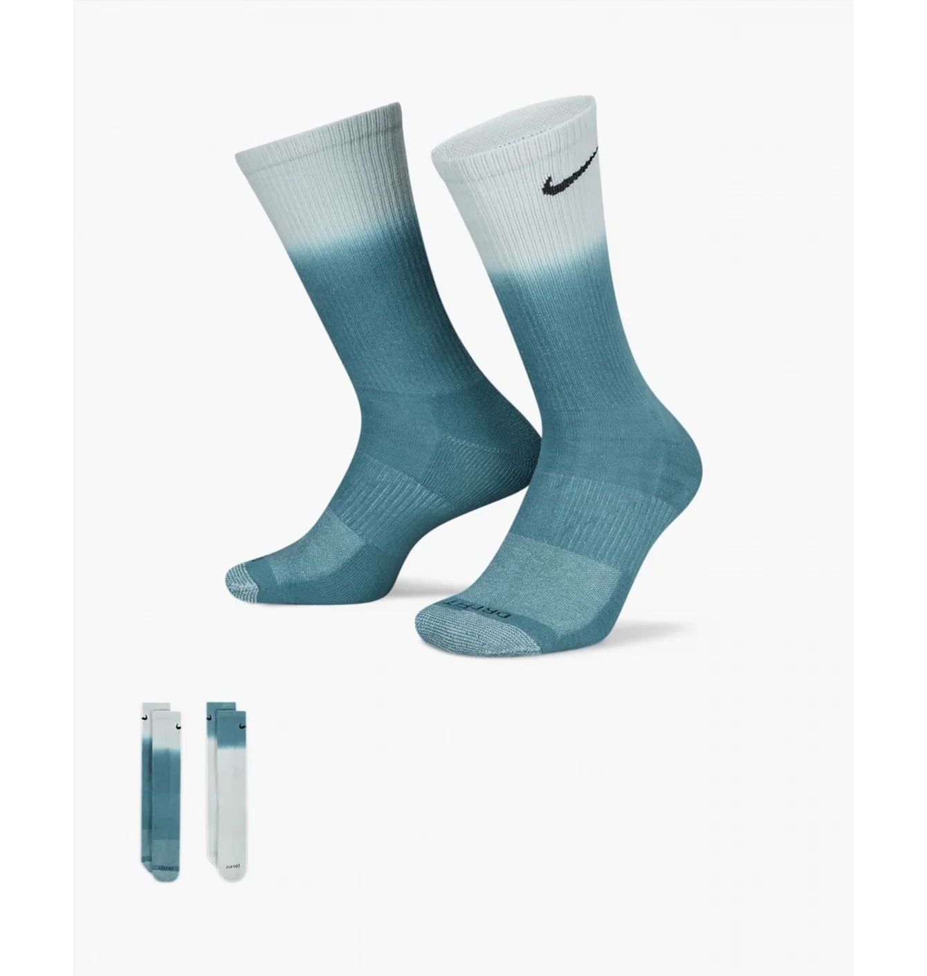 Шкарпетки унісекс Nike Everyday Plus Cush Crew Light Blue (2 пари) Dh6096-909