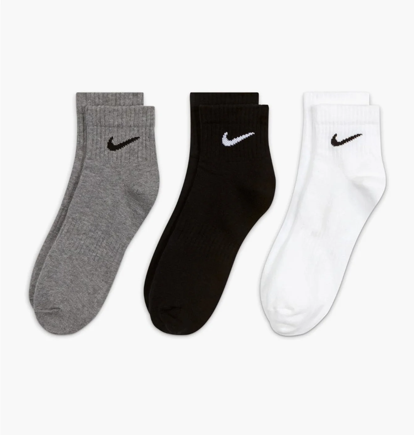 Шкарпетки унісекс Nike Everyday Ltwt Ankle Multi (3 пари, неутеплені) SX7677-964