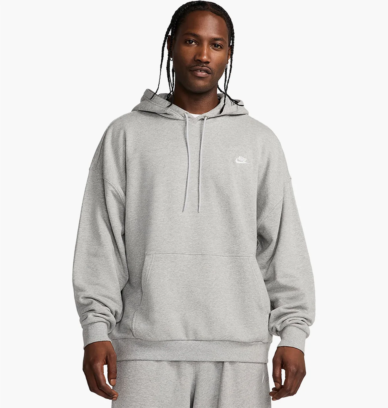 Худі чоловіче Nike Club Fleece Hoodie French-Terry Grey HJ1816-063