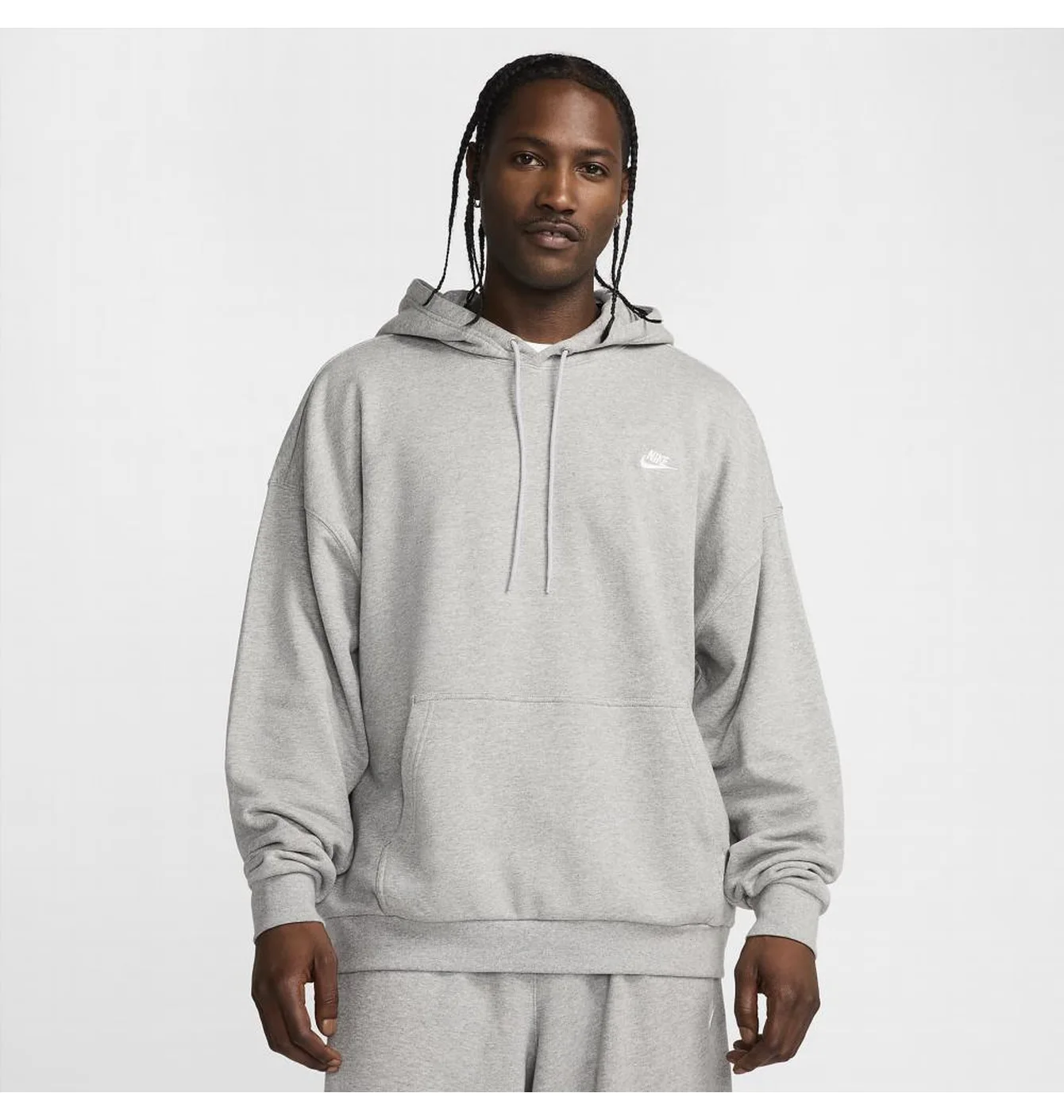 Худі чоловіче Nike Club Fleece Hoodie French-Terry Grey HJ1816-063