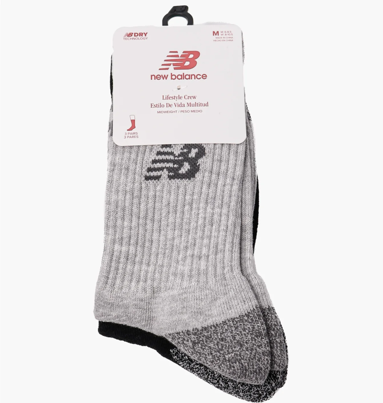Шкарпетки New Balance Active Lifestyle Striped Crew (3 пари) Multi LAS35210AS