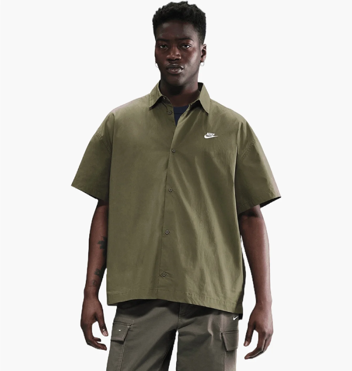 NIKE M NK CLUB SS BTN SHIRT OS