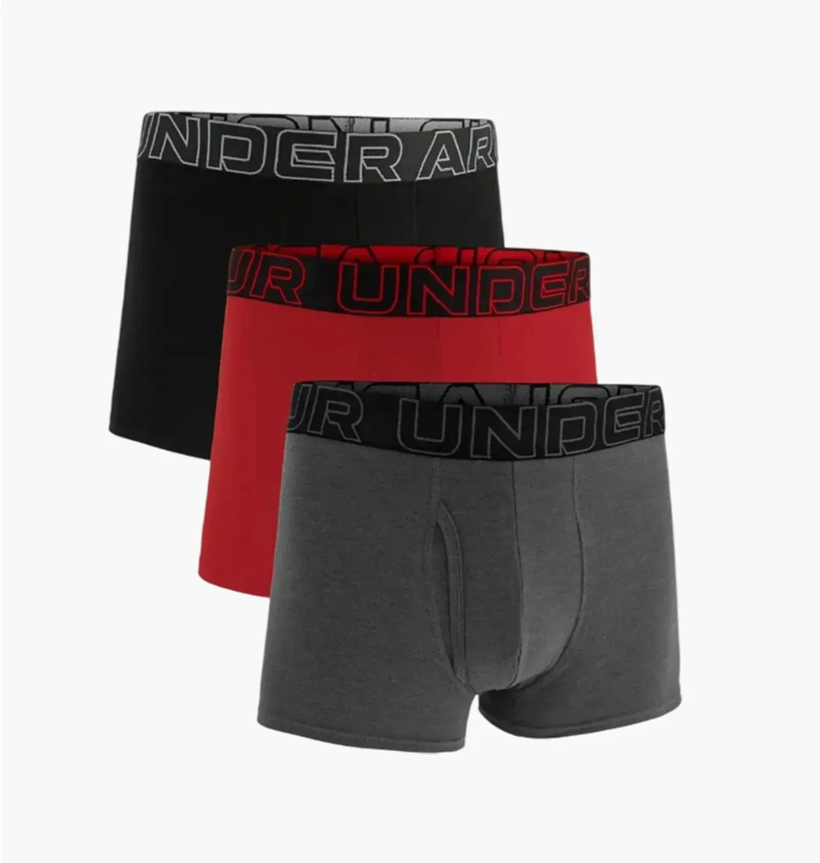Труси-боксерки чоловічі Under Armour Ua Performance Cotton - Solid 3 3Pk (1383891-025)