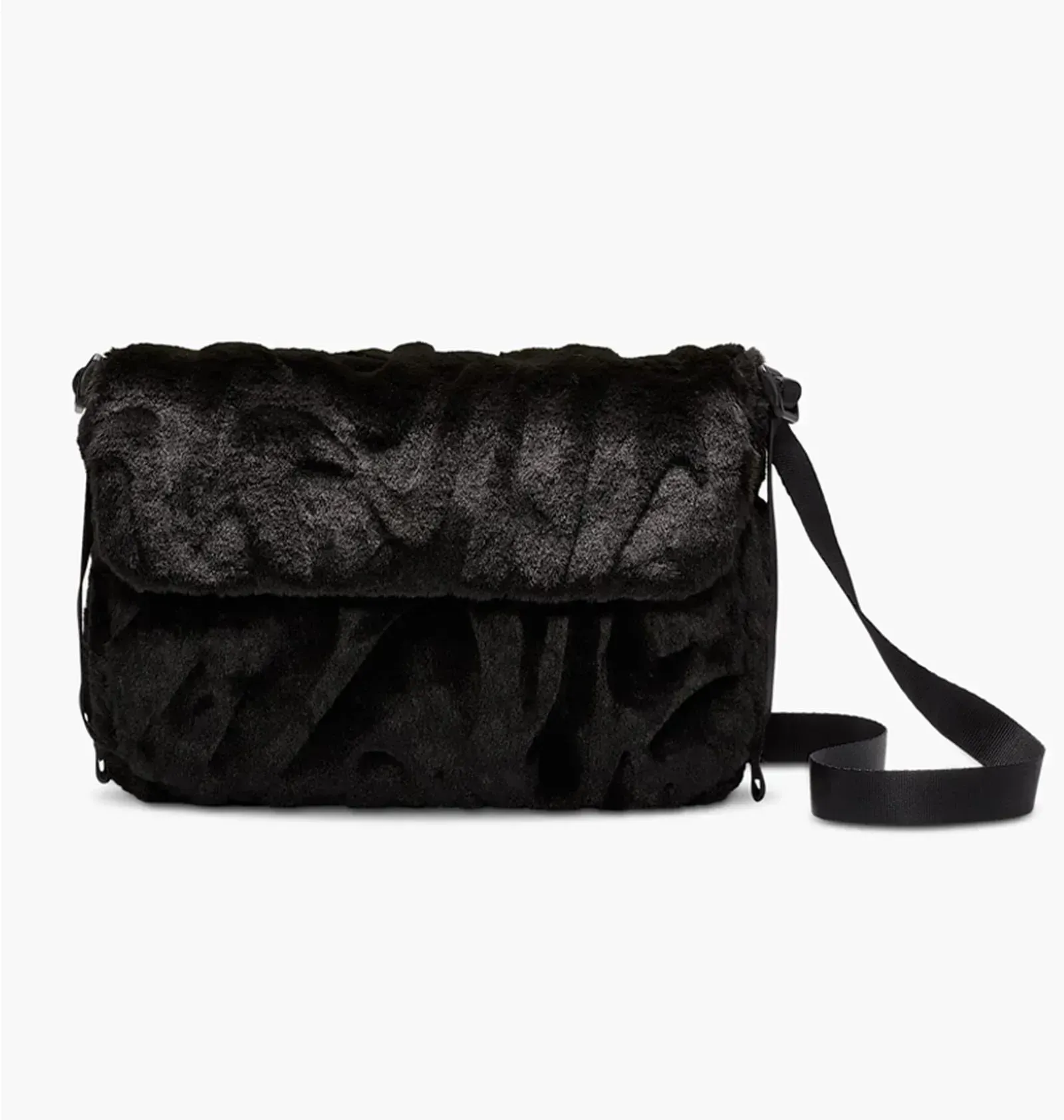 Сумка на плече Nike Sportswear Futura 365 Faux Fur Crossbody Bag (1L) Black (FZ1326-010)