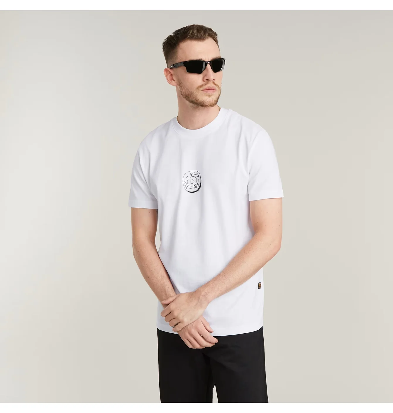 Gstar Button Ils TS White