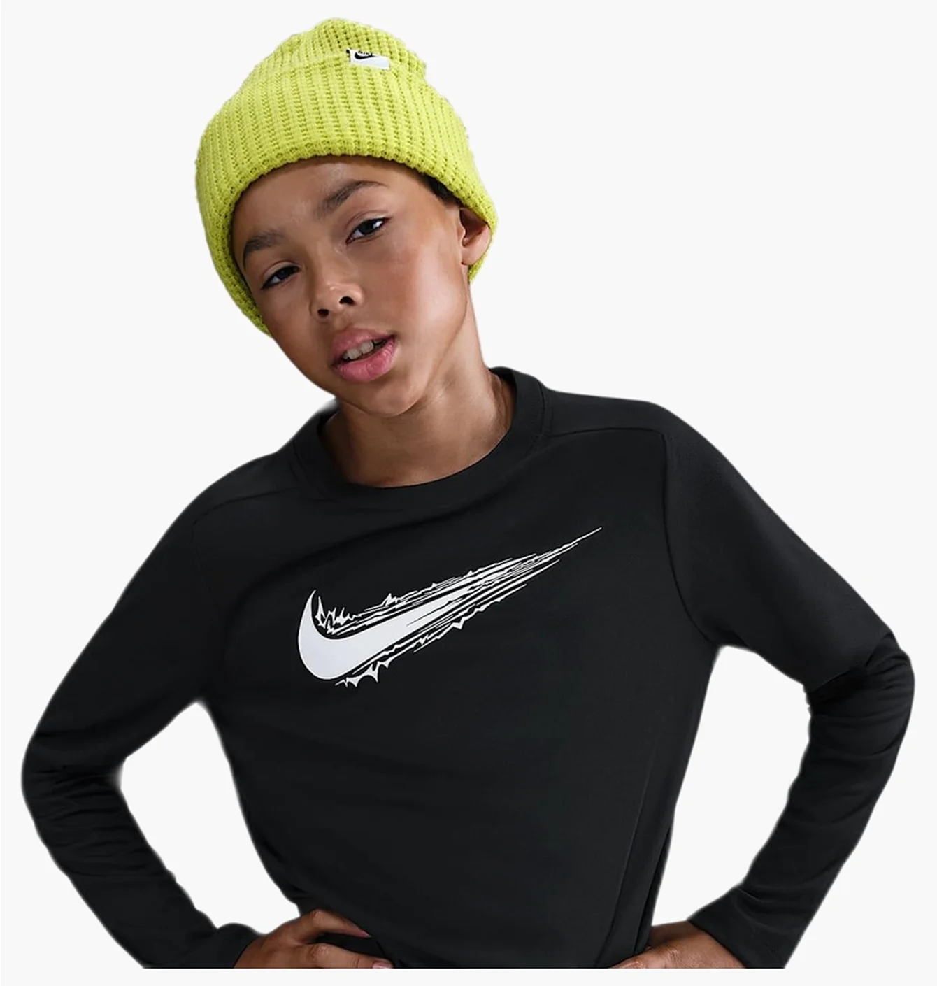 Лонгслів дитячий Nike Dri- F I T Long- Sleeve Top Black HV0662-010