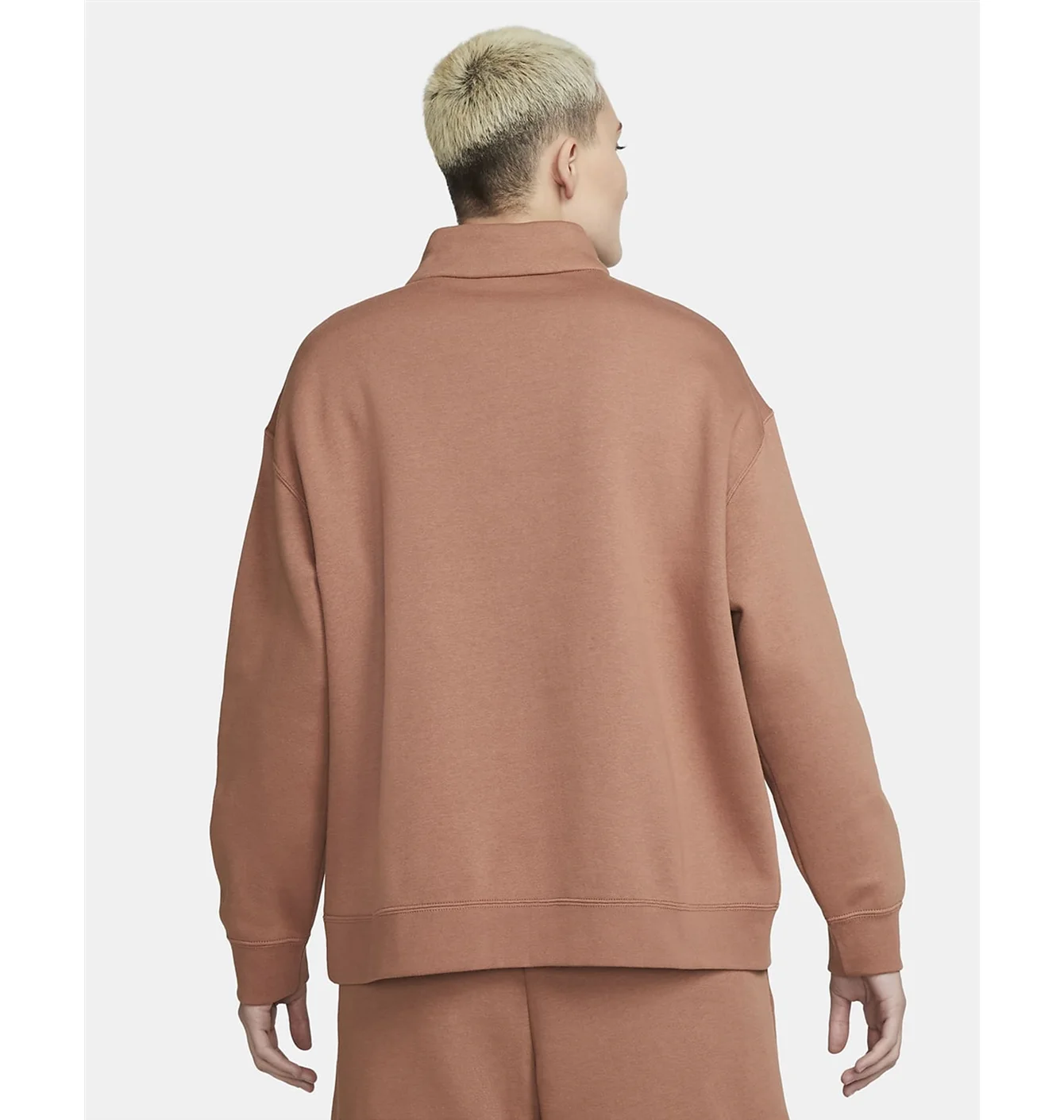 Світшот жіночий Nike Womens 1/4-Zip Fleece Brown Dc5424-215