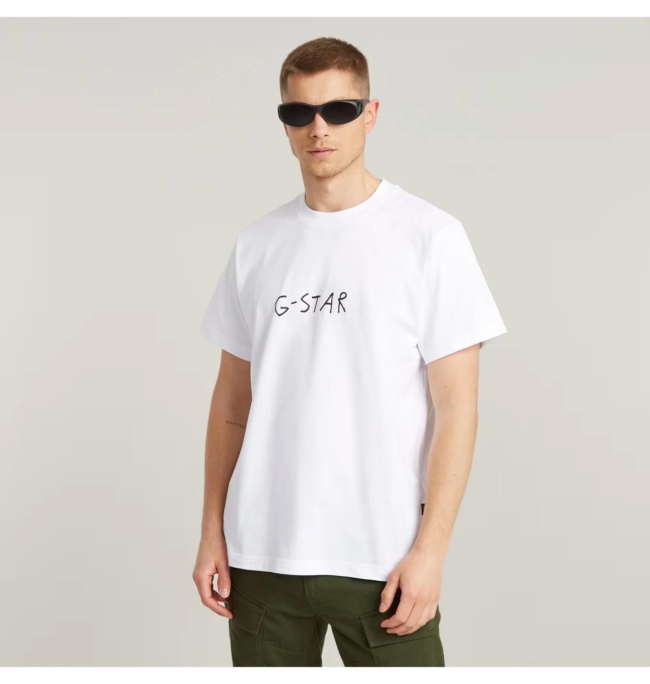Gstar Handwriting TS White