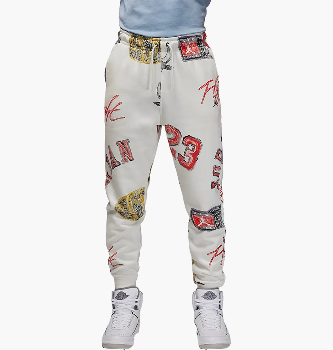 Штани чоловічі Air Jordan Brooklyn Fleece-Trainingshose White FN4547-133