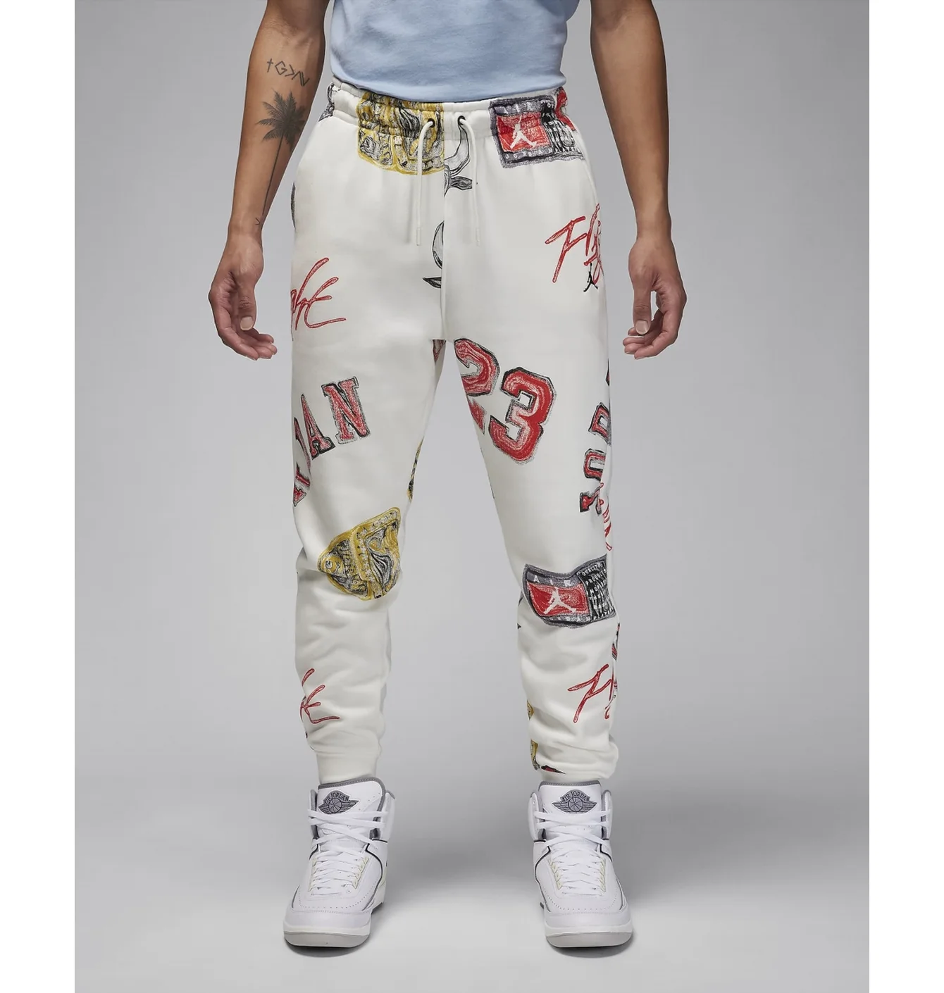 Штани чоловічі Air Jordan Brooklyn Fleece-Trainingshose White FN4547-133