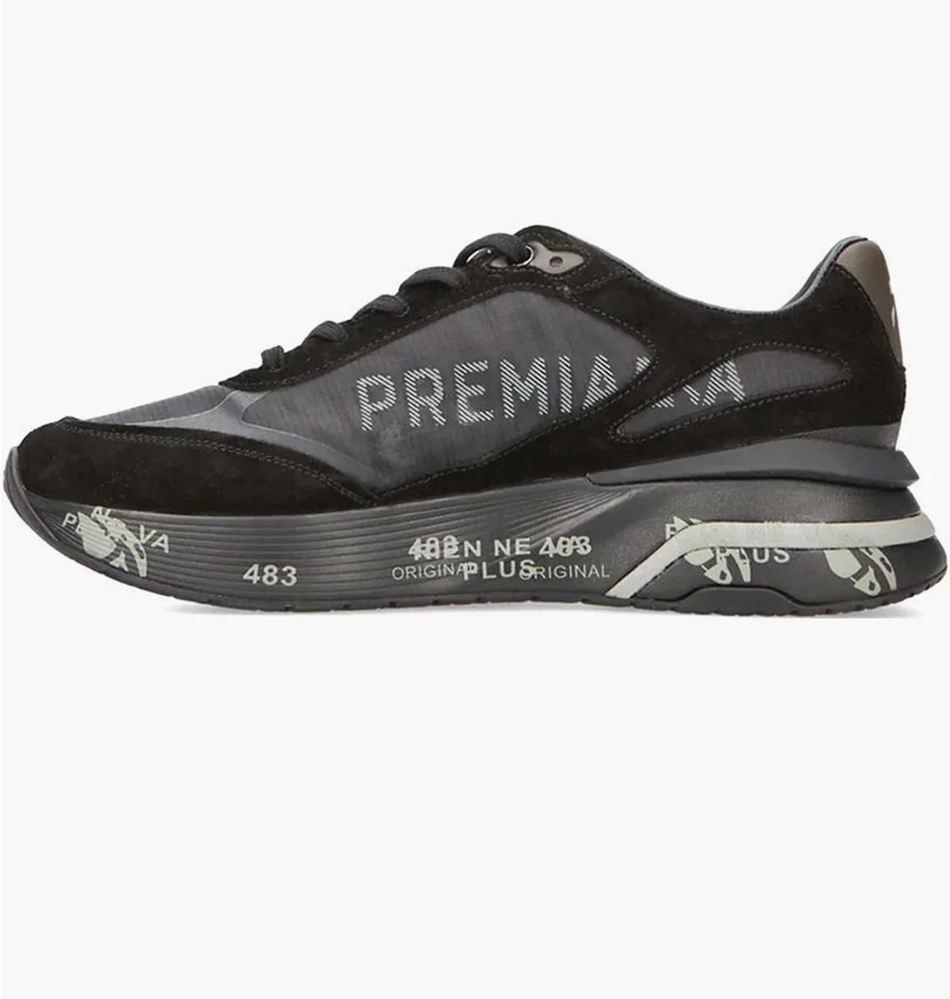 Кросівки чоловічі Premiata Moerun Black/Grey VAR.6445